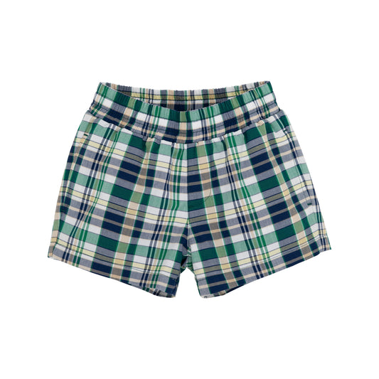 Sheffield Shorts | Golf Pants Plaid With Worth Avenue White Stork