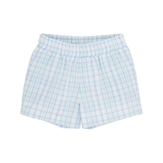 Sheffield Shorts (Seersucker) | Turks Teal Sewanee and Beale St Blue