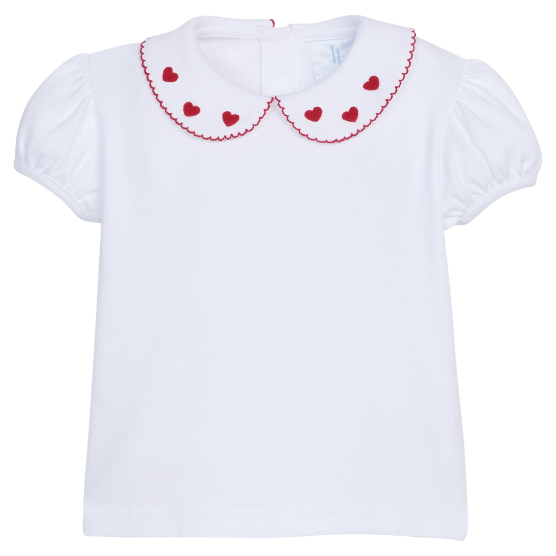 Short-Sleeve Pinpoint Blouse | Hearts