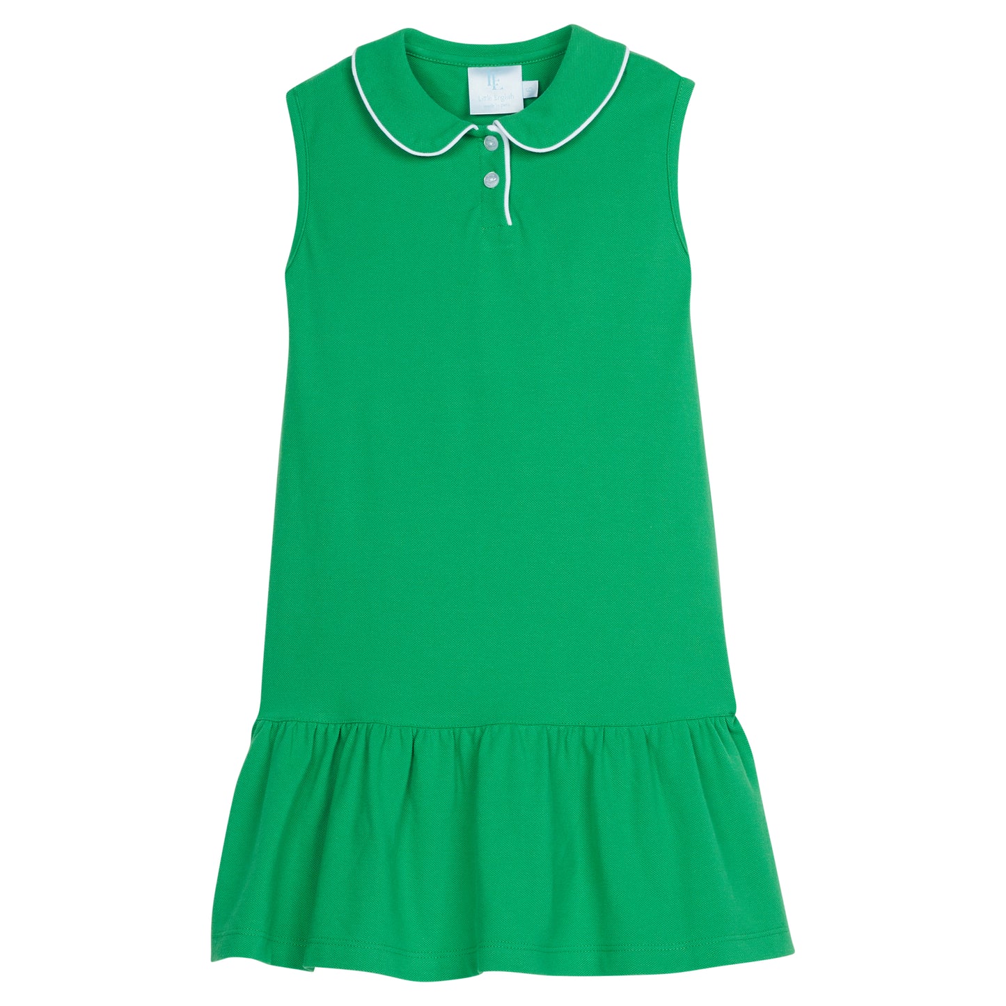 Sleeveless Polo Dress | Green