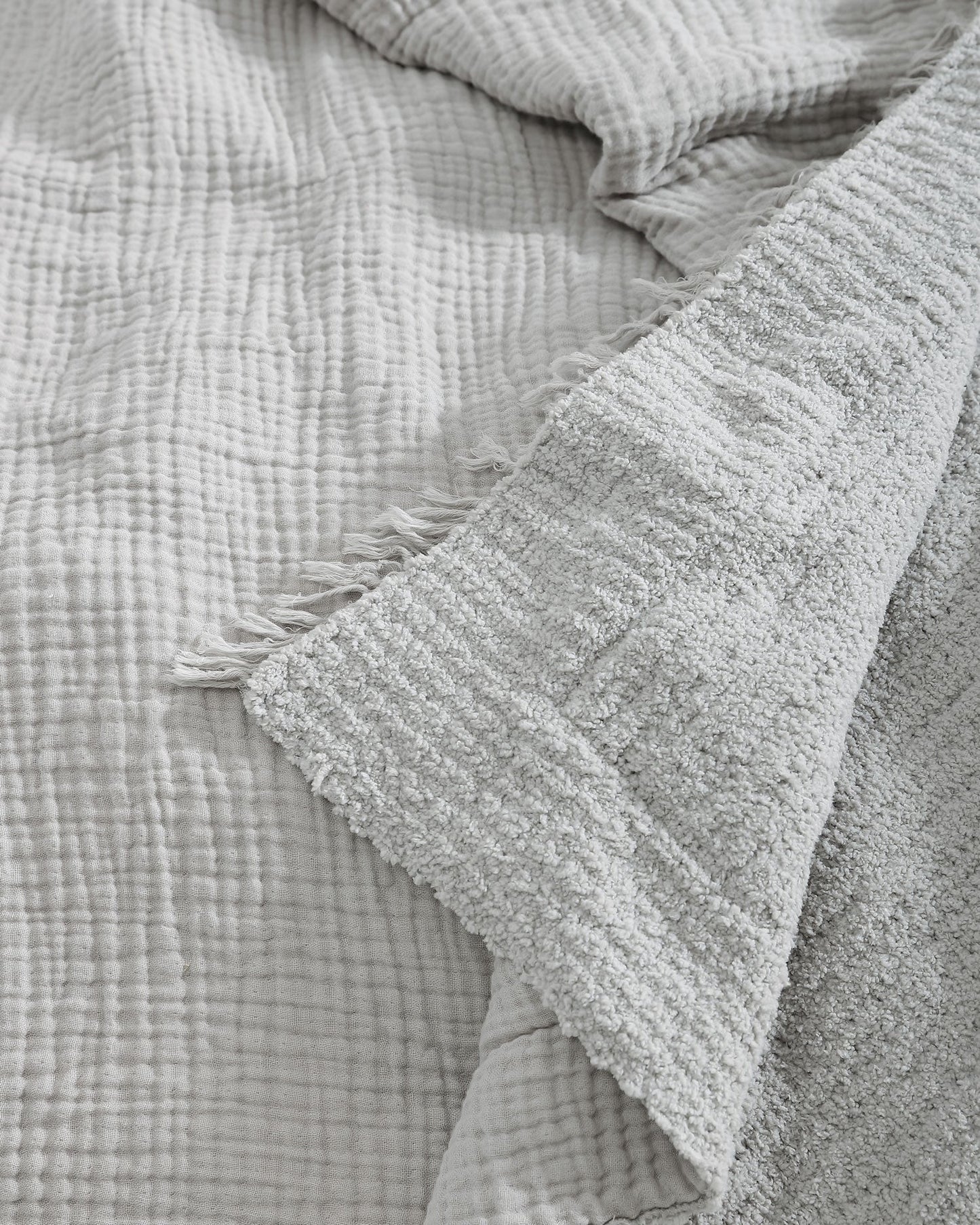 Muslin Snug Throw | Cloud Grey