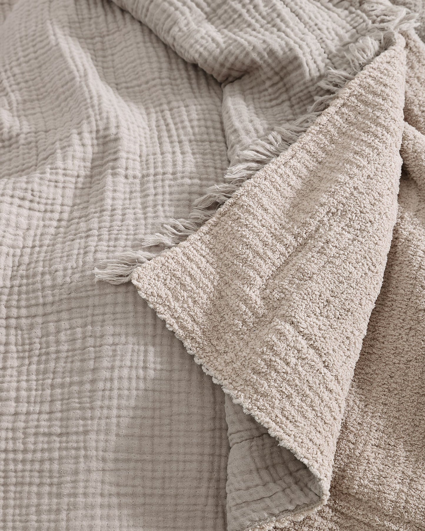 Muslin Snug Throw | Taupe