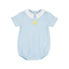 Short Sleeve Biltmore Bubble | Buckhead Blue with Worth Avenue White and Chick Applique