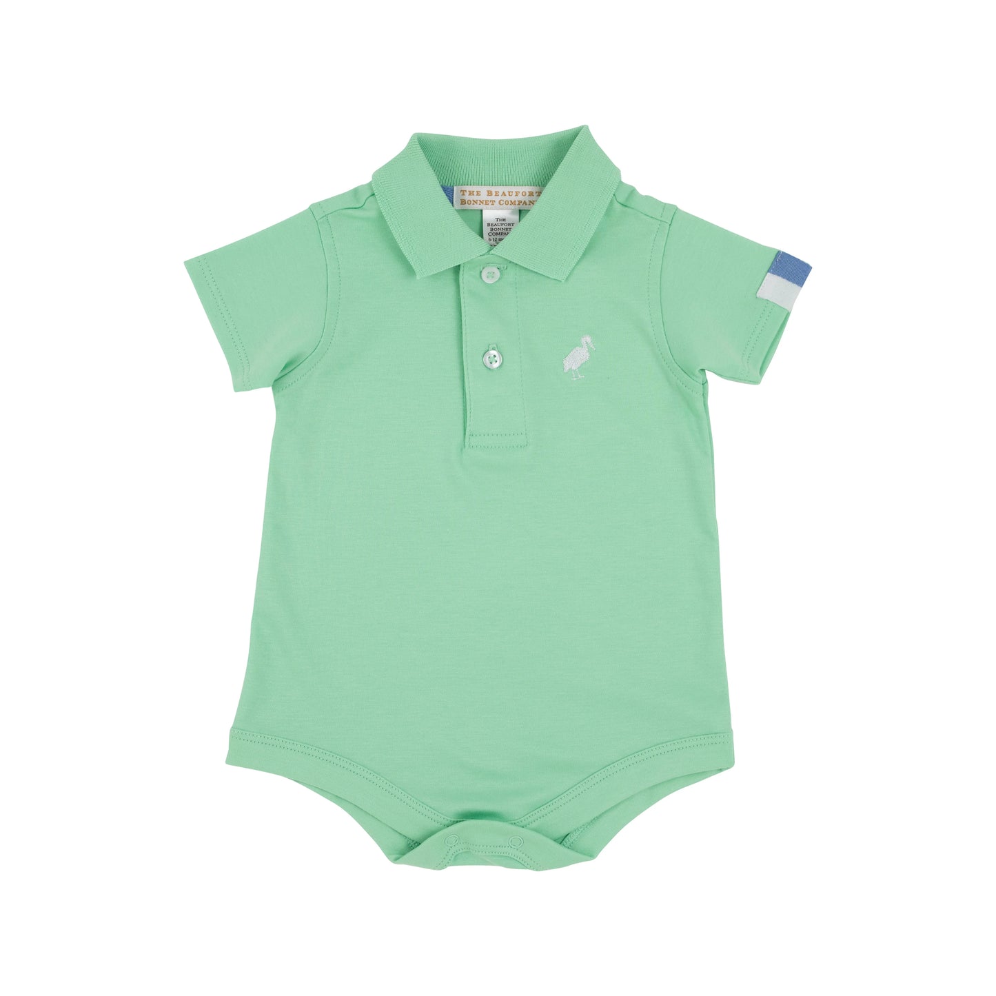 Prim & Proper Polo & Onesie | Grace Bay Green with Sunrise Blvd. & Worth Avenue White Stork