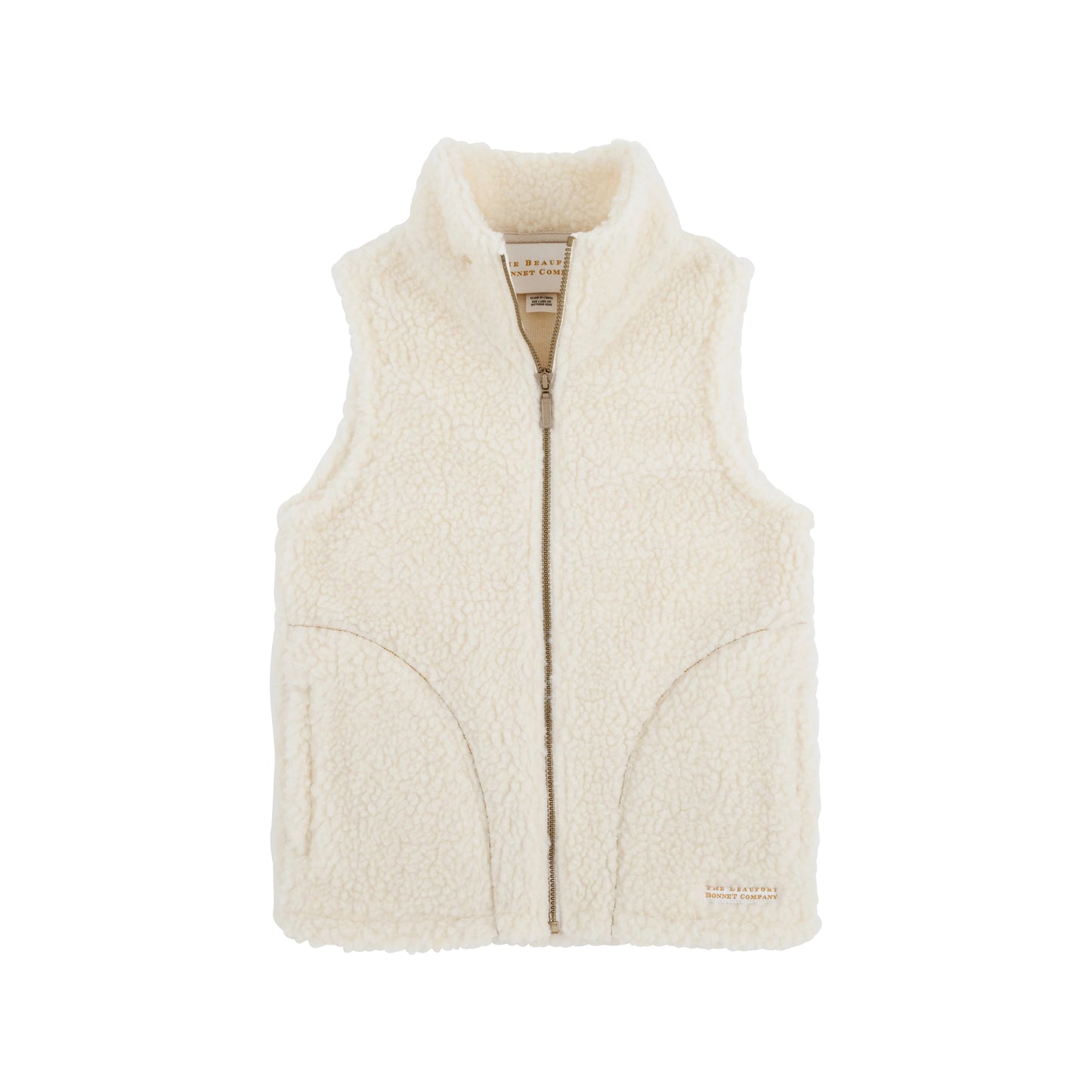 Van Camp Vest | Palmetto Pearl with Coral Gables Gold Metallic Stork