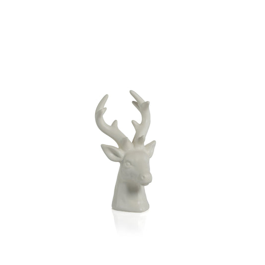 Rocky Mountain Ceramic Stag Head | White (S)