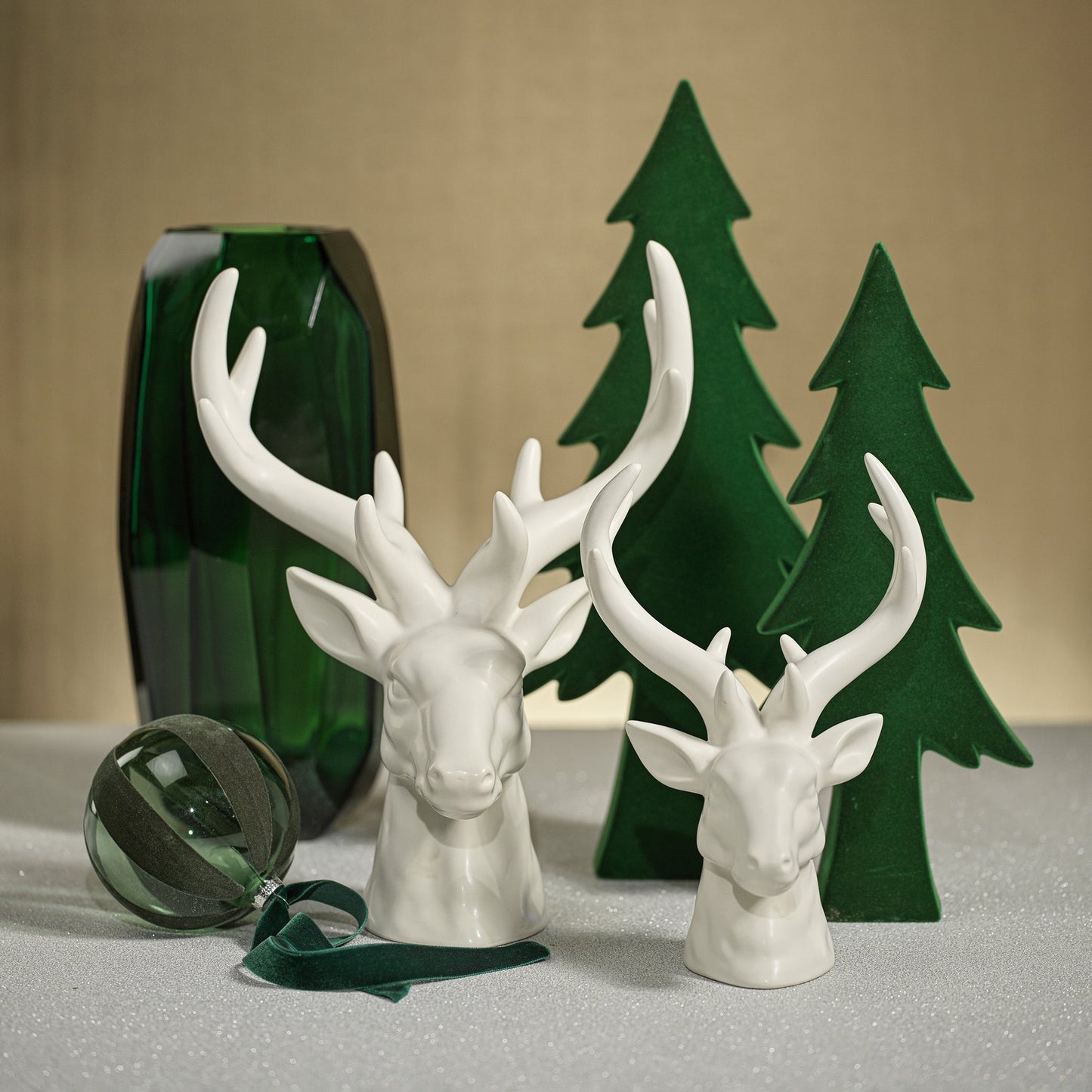 Rocky Mountain Ceramic Stag Head | White (M)