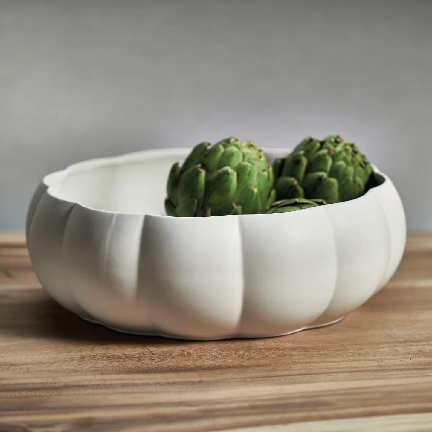 Sonoma Scalloped Ceramic Bowl | White