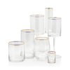 Optic Shot Glass with Gold Rim