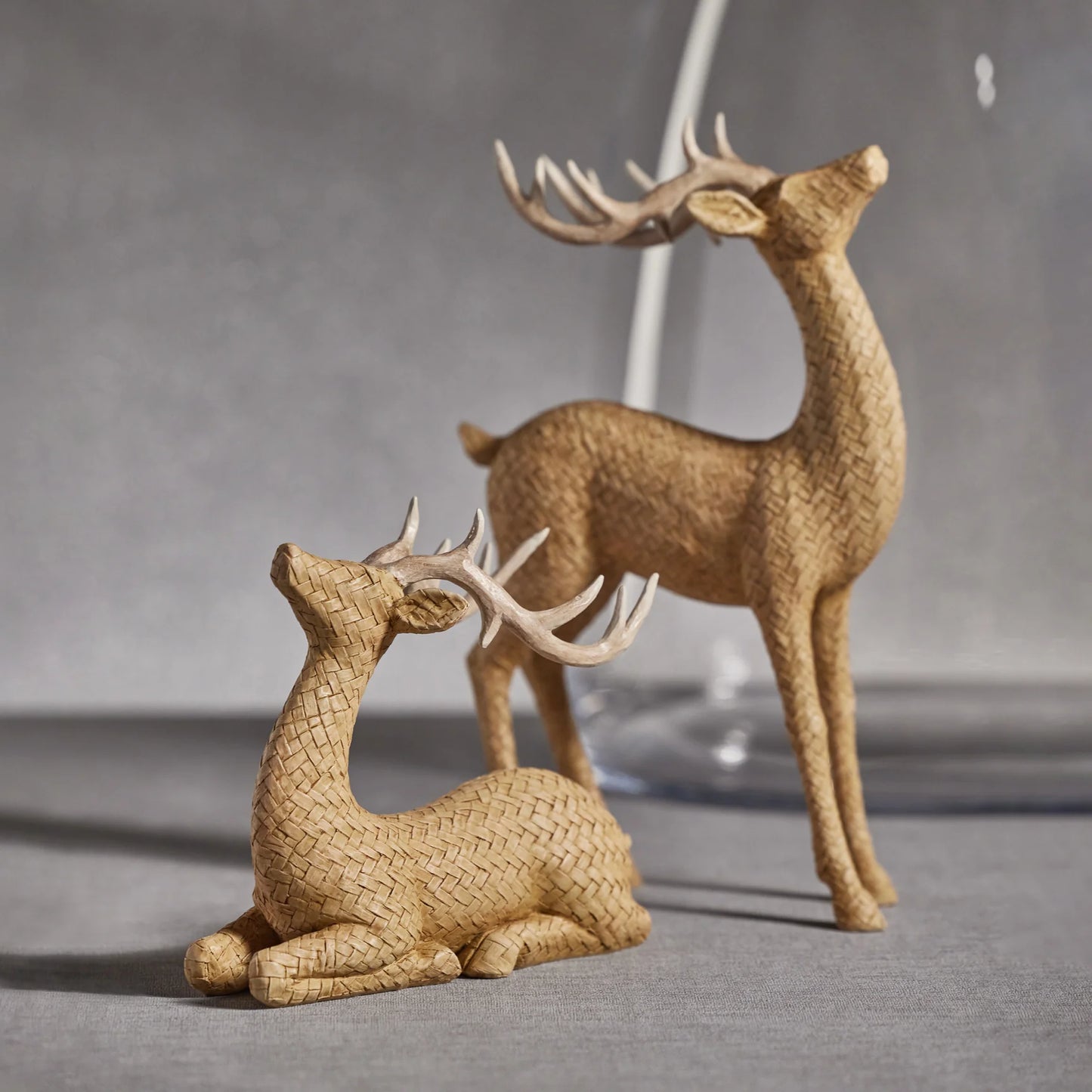 Rattan Textured Deer | Standing