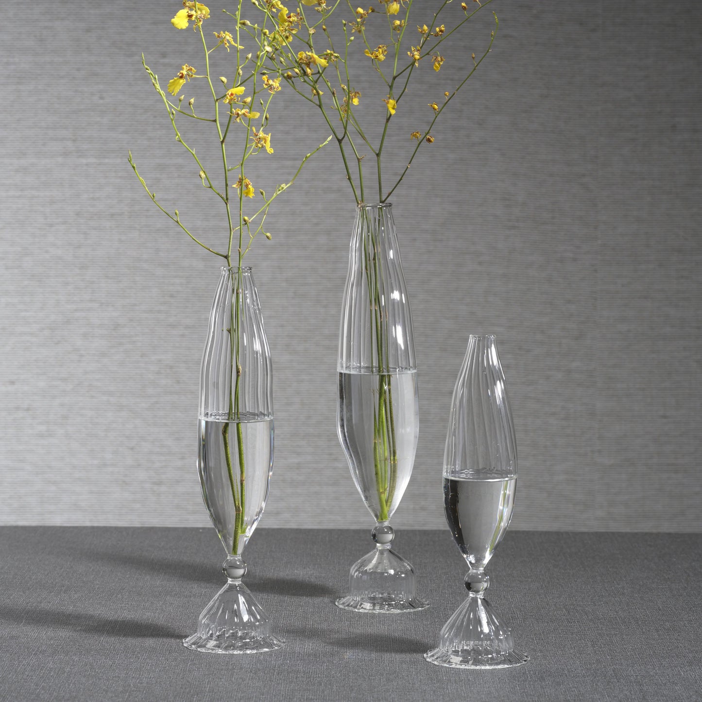 Flo Optic Glass Vase | 12 in