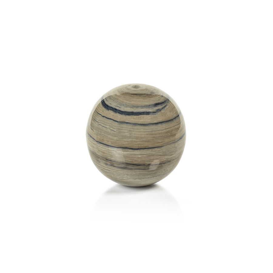 Casablanca Enamel Metal Fill Ball | Blue Gray | Medium