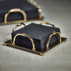 Alessia Cocktail Napkin Holder | Gold