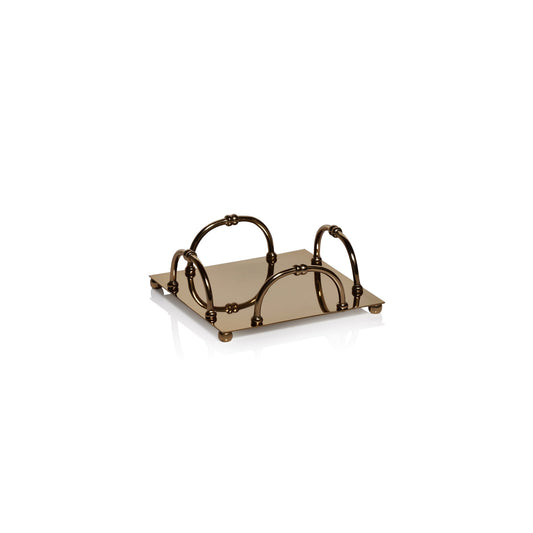 Alessia Cocktail Napkin Holder | Gold