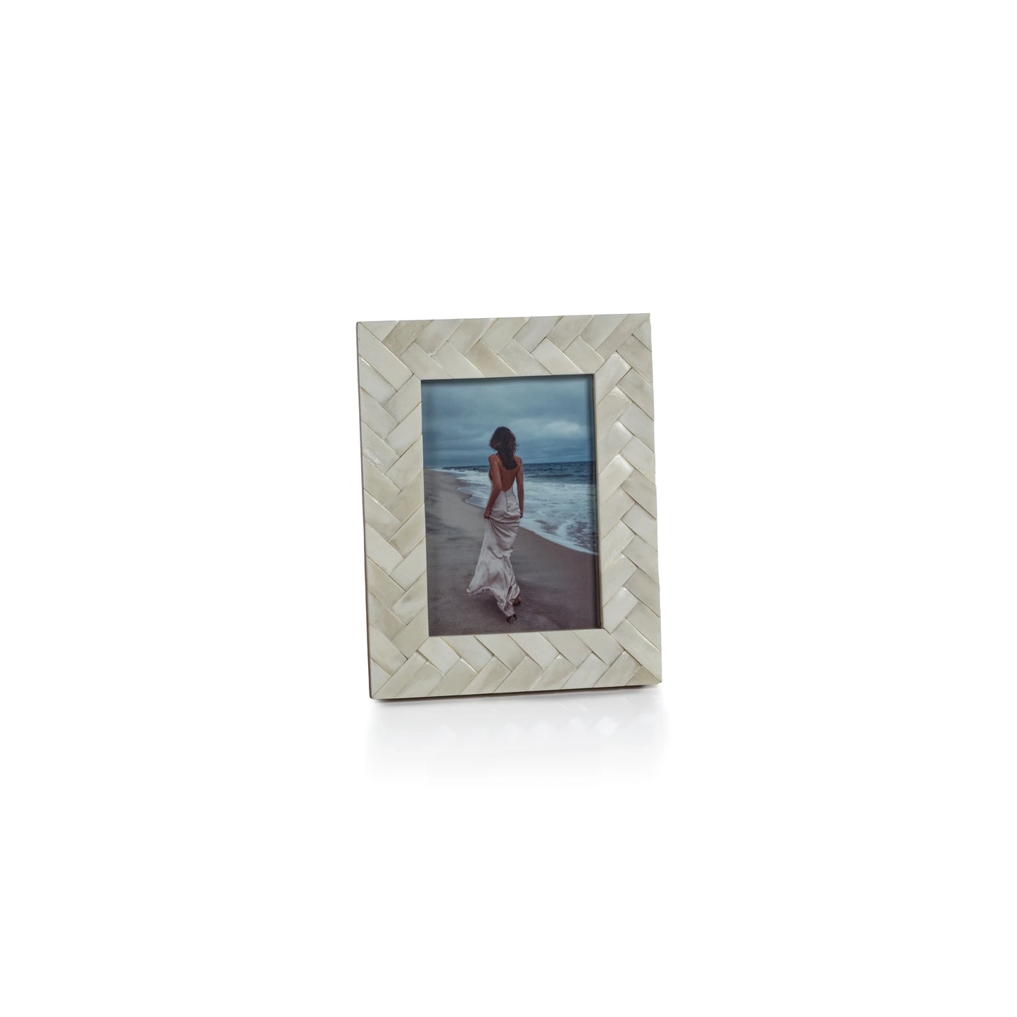 Bone Braided Photo Frame | 5x7