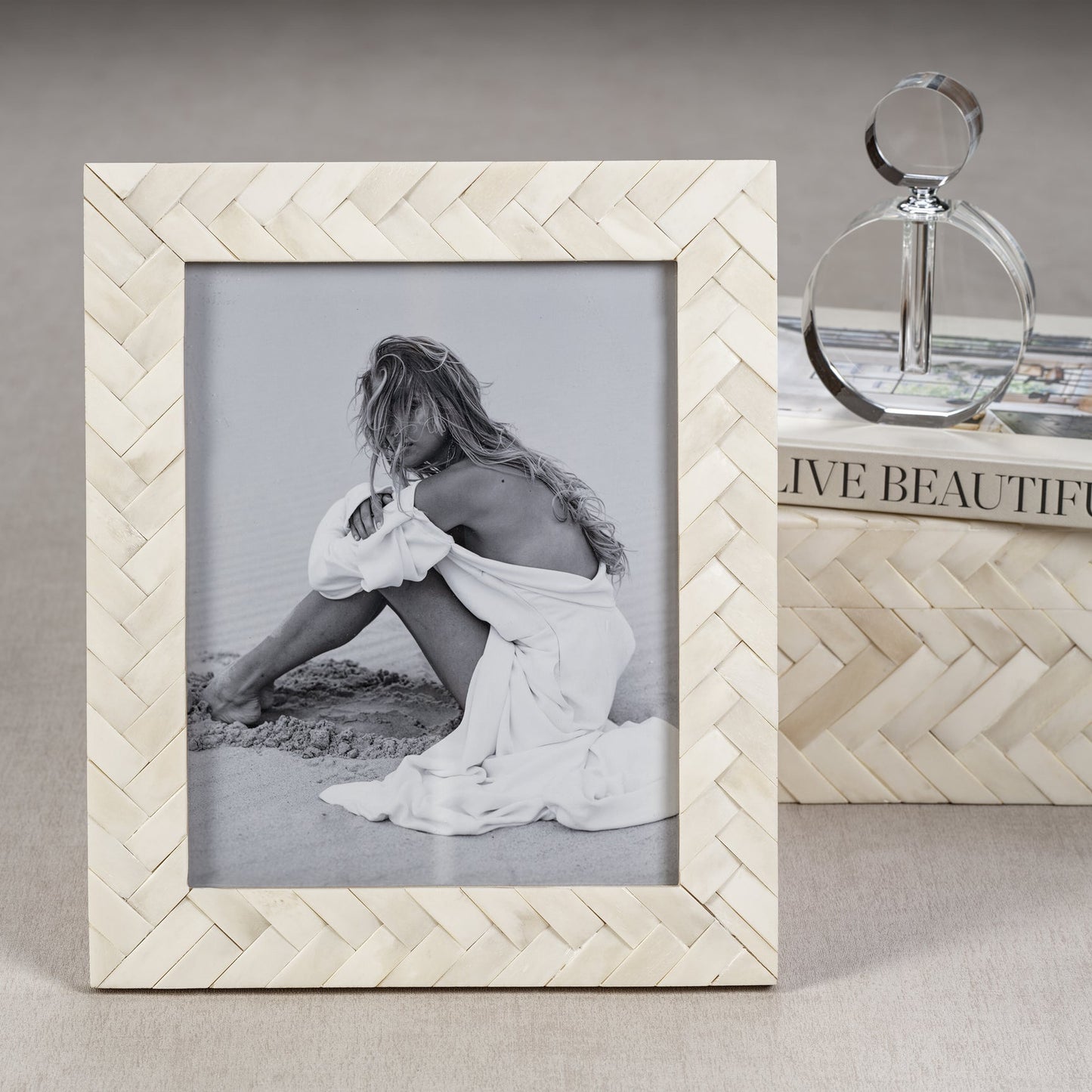 Bone Braided Photo Frame | 8x10