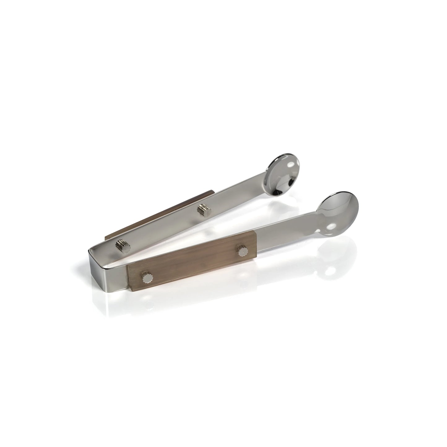 The Berkeley Ice Tong with Horn Trim | Polished Nickel