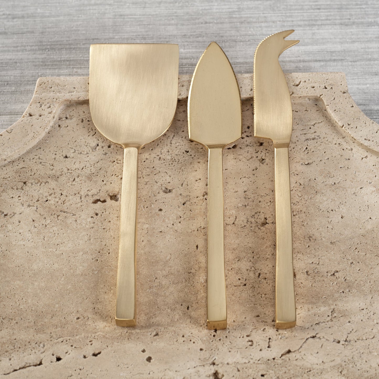 Cheese Slicer + Server Set | Gold