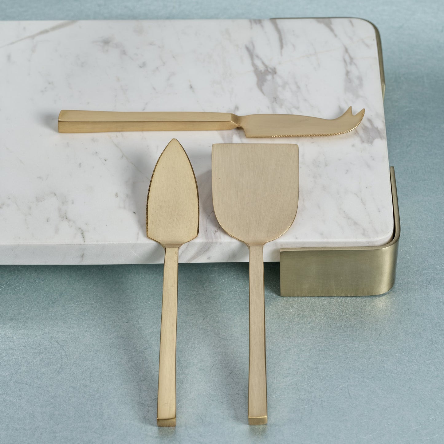 Cheese Slicer + Server Set | Gold