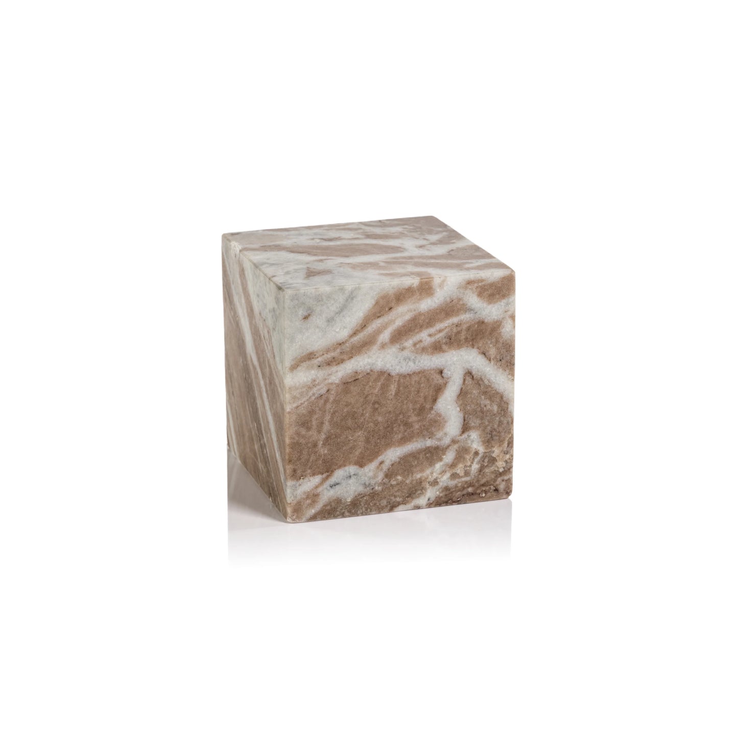 Arabescato Marble Bookend | Cube