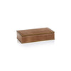 Ampezzo Leather Box with Brass Trim | Large