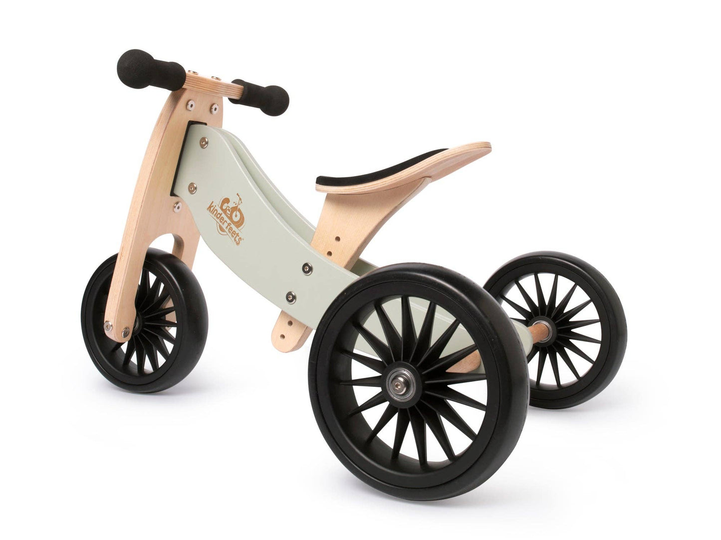 Tiny Tot Plus 2-in-1 Wooden Balance Bike & Tricycle | Sage