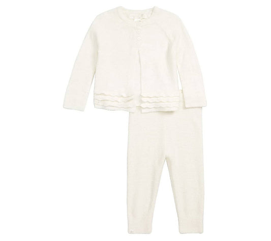 CozyChic Lite® Infant Heirloom Cardi & Pant Set | Pearl