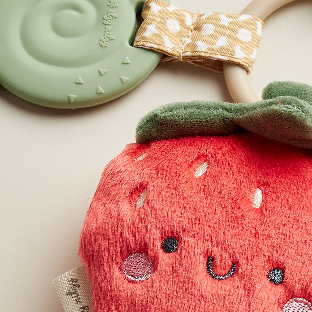 s* Itzy Pal™ Plush + Teether: Strawberry