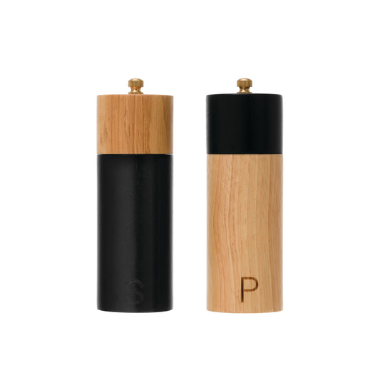 Two-tone Salt & Pepper Mill | Black/Natural