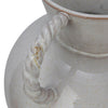 Stoneware Vase w/ Twisted Handles, Reactive Glaze