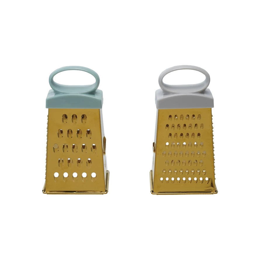 Stainless Steel 4-Sided Mini Grater, Gold Finish, 2 Colors  - 1 qty