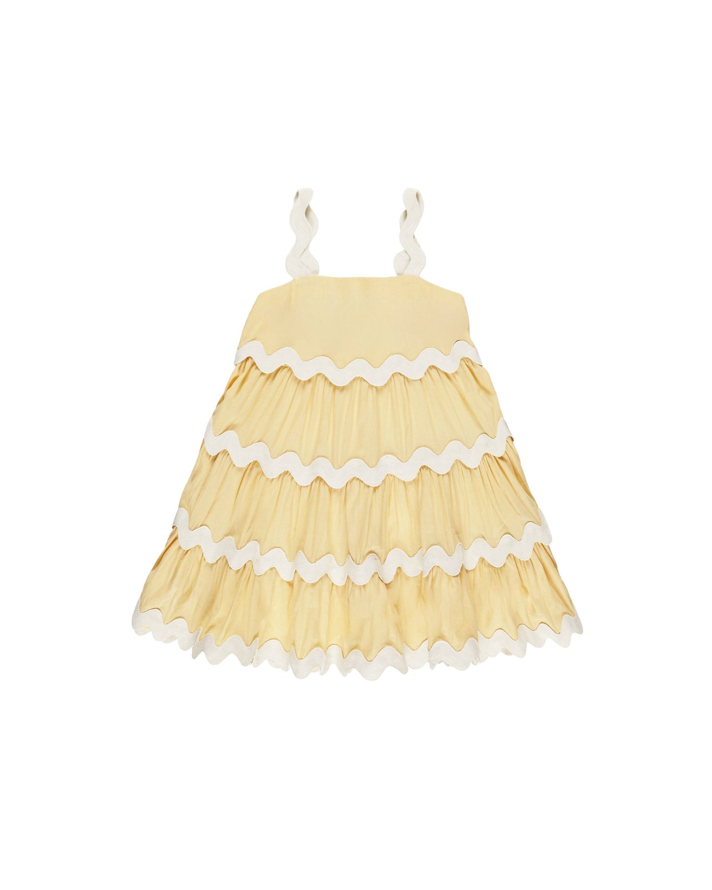 Ric Rac Dress | Yellow