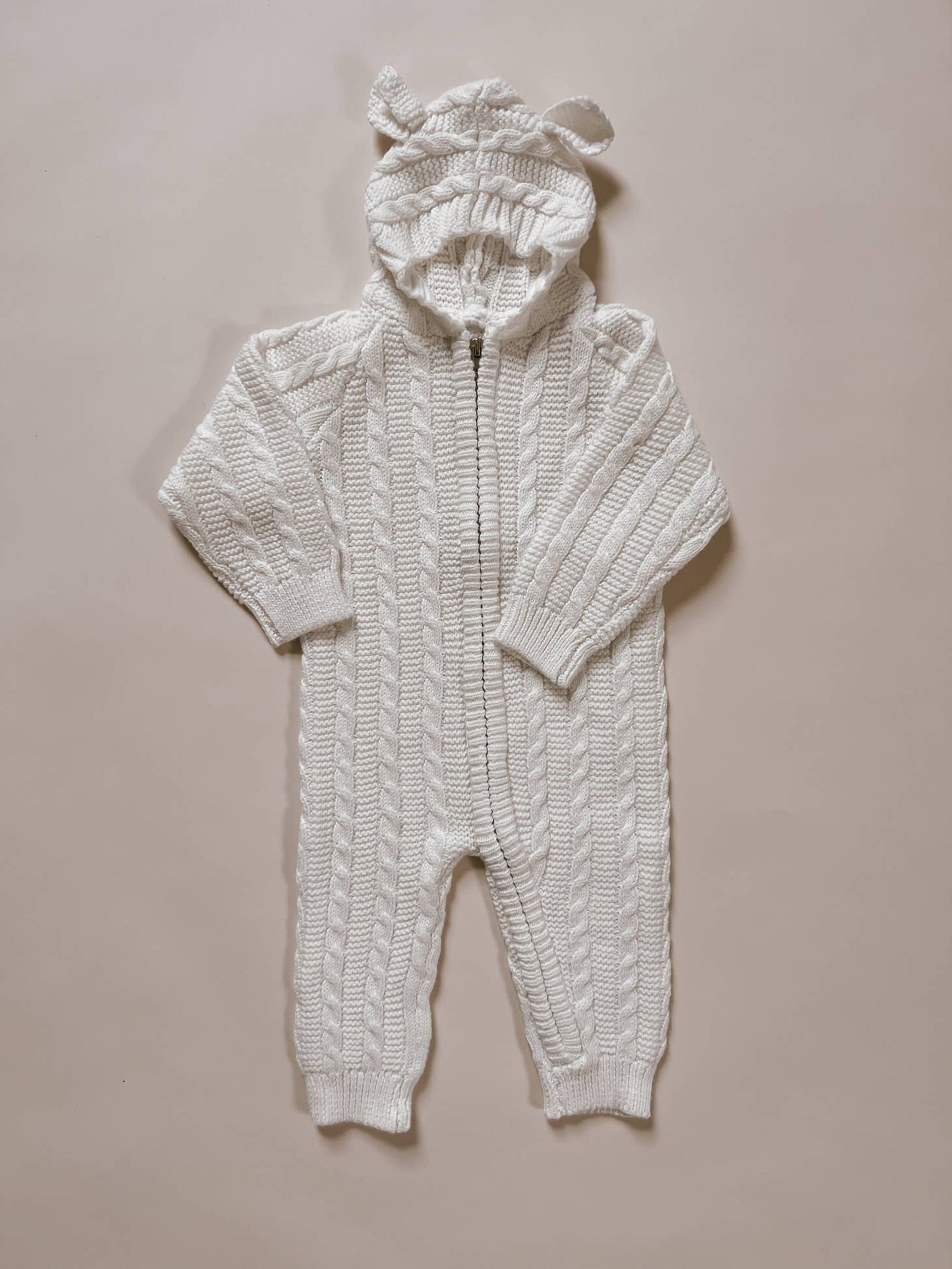 Baby Bear Jumpsuit  | White