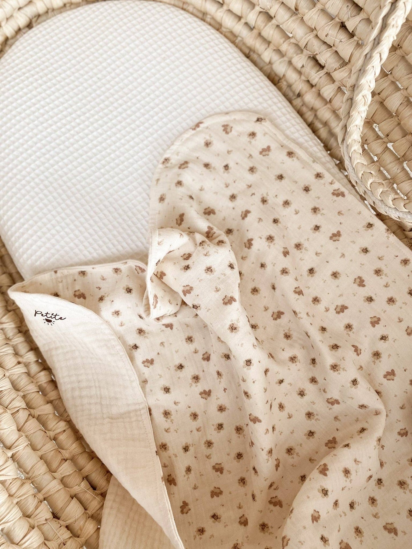 Muslin Blanket | Floral | Cream