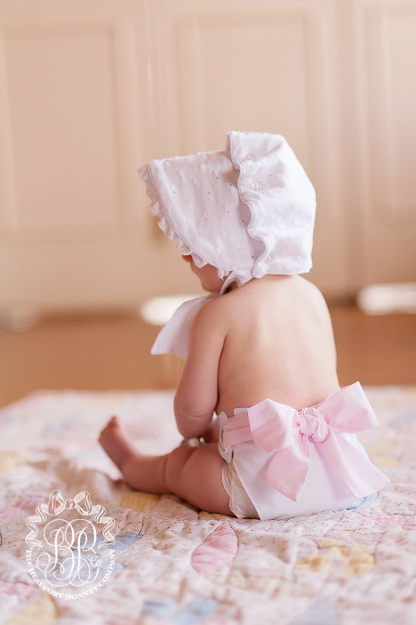 Baby Bow Bottom Bloomer | Pink