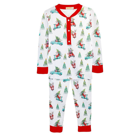 Santa Is Here Kid PJ Set