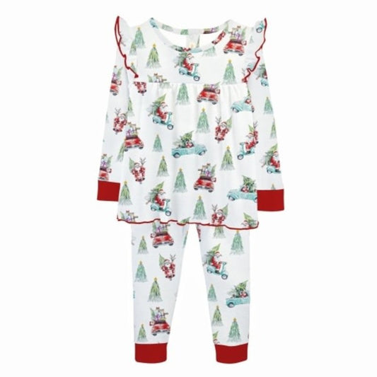 Santa Is Here Kid Set w/ Ruffle