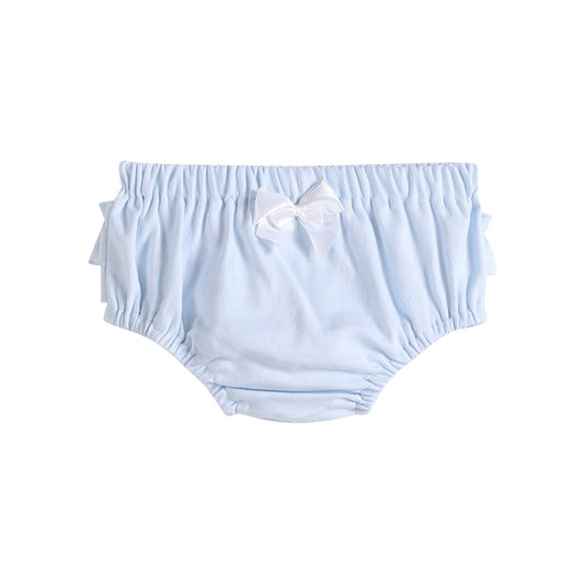 Knit Ruffle Bloomers | Light Blue