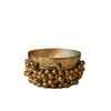 Round Decorative Bowl - Antique Gold Finish (6")