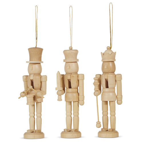 Wooden Nutcracker Ornament (5.5") - Assorted