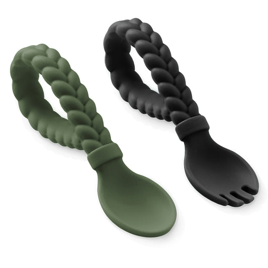 Sweetie Spoons™ Spoon + Fork Set | Camo + Midnight