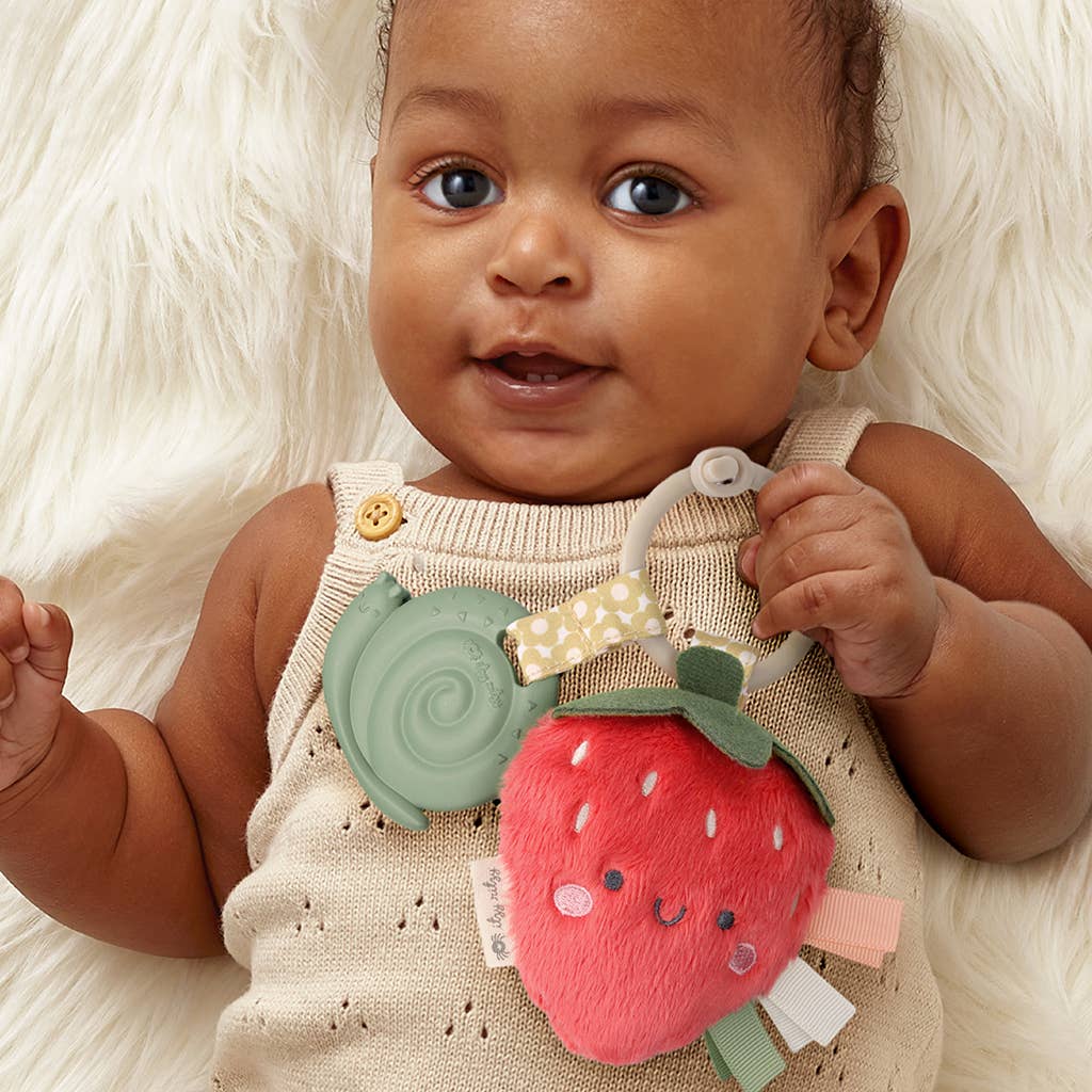 s* Itzy Pal™ Plush + Teether: Strawberry