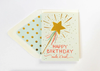 Make a Wish Stars and Wand Birthday Greeting Card