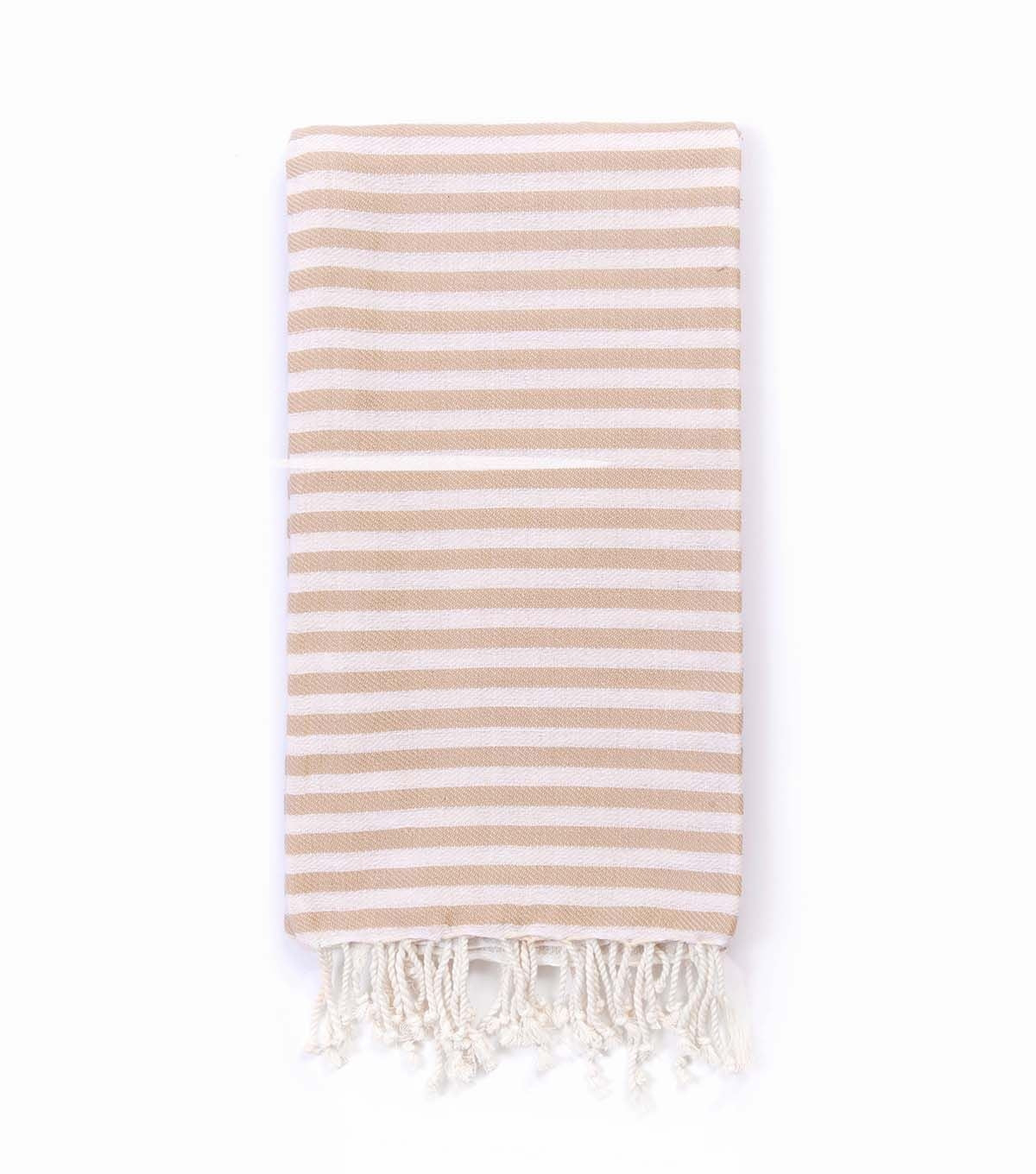 Beach Candy Turkisk Beach Towel | Beige