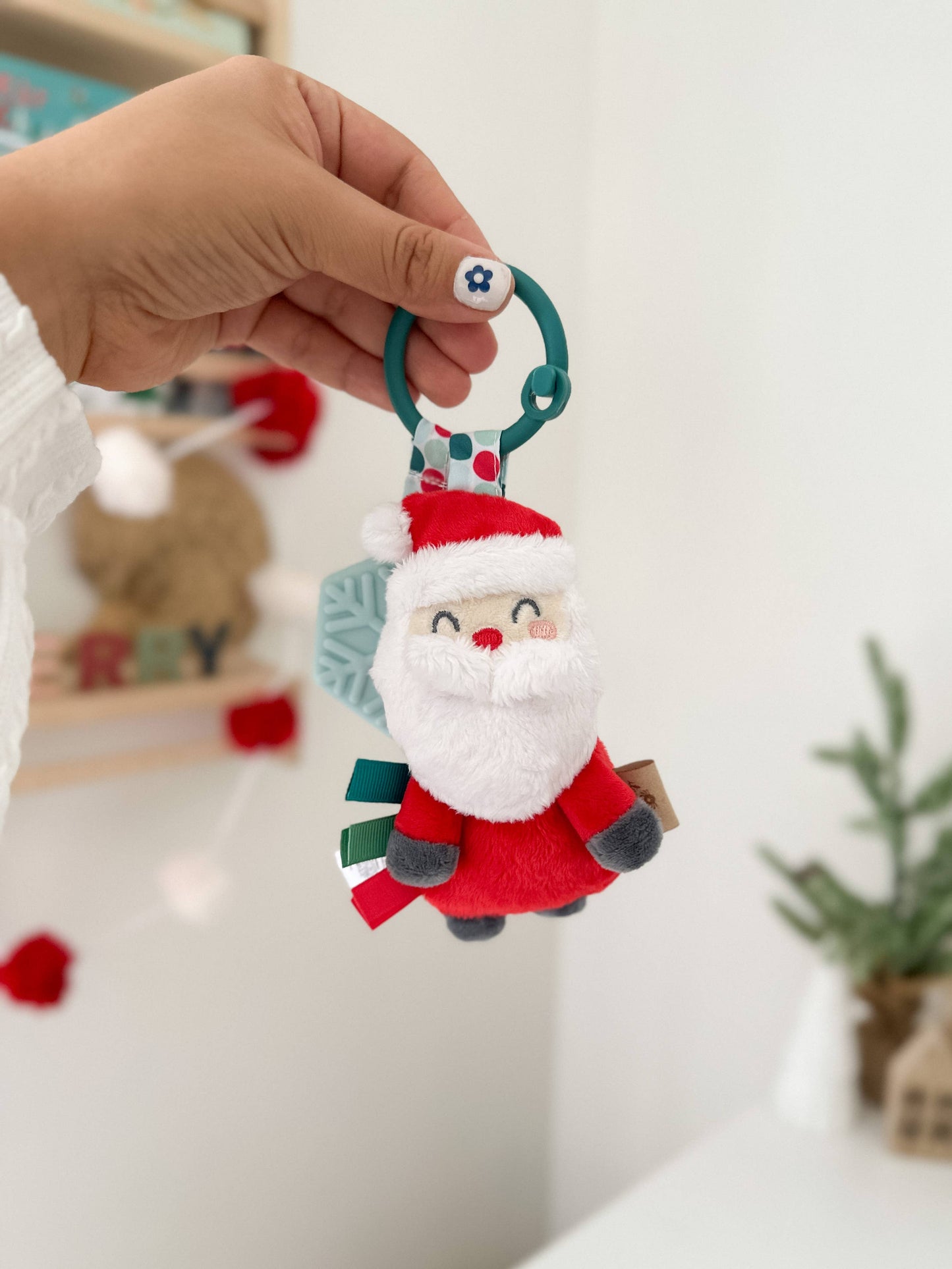 Holiday Itzy Pal™ Plush + Teether: Santa