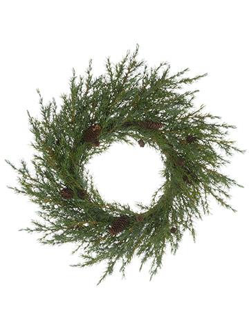 32" Pine Wreath With Pine Cones