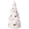 9.5" Battery Operated Tree With Light | White