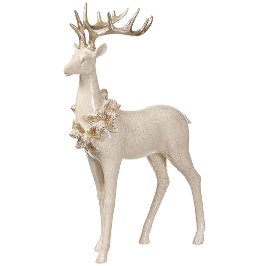 19" Reindeer | Cream/Gold