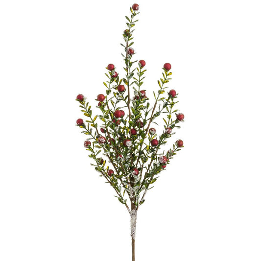 21" Iced Berry Spray | Red