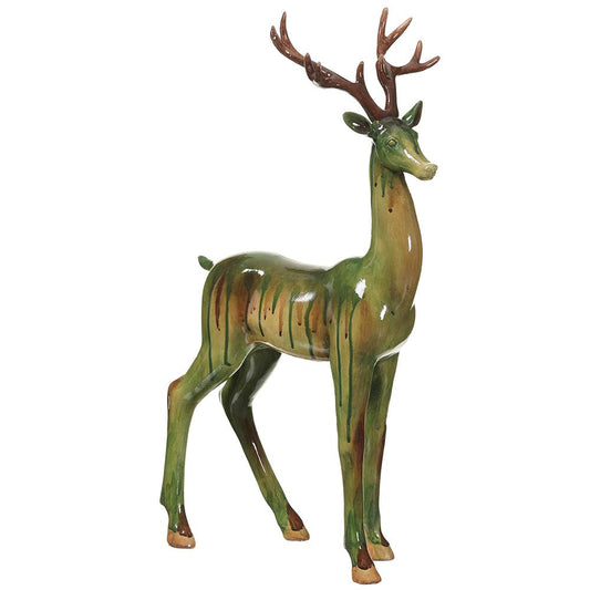 22" Glazed Reindeer | Green Two Tone